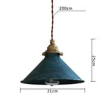 Vintage-Inspired Metal Pendant Lamp
