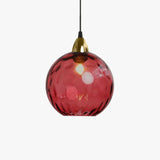 Tyalez Modern Simple Colored Water Pattern Glass Ball Pendant Light