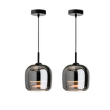 Tyalez Modern Black Glass Pendant Light