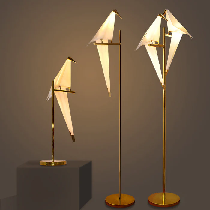 Tyalez Nordic Paper Crane Origami Bird Desk Lamp