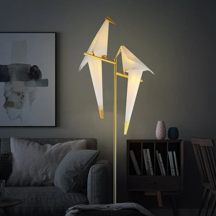 Tyalez Nordic Paper Crane Origami Bird Desk Lamp