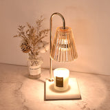 Tyalez Contemporary Nordic Brown Glass Bedroom Mini Warming Candle Lamp