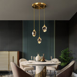 Tyalez Creative Modern Crystal Gold Raindrop Chandelier