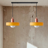 Tyalez 2 Heads Modern Bauhaus Glass Pendant Light