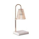 Tyalez Contemporary Nordic Brown Glass Bedroom Mini Warming Candle Lamp