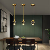 Tyalez Creative Modern Crystal Gold Raindrop Chandelier