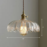 Tyalez Chic Glass Flower Pendant Lamp