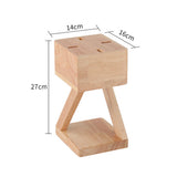 Tyalez Contemporary Wood Bedroom Square Mini Warming Candle Lamp