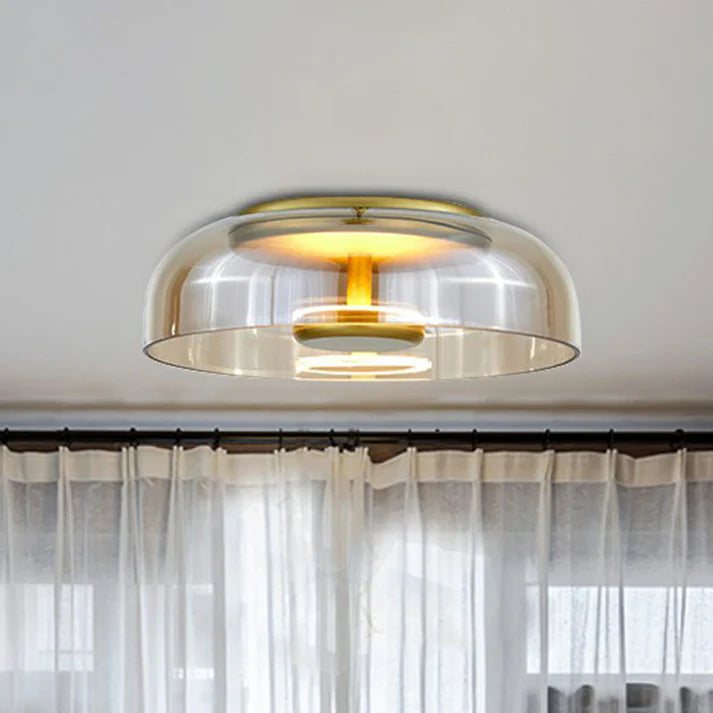 Modern Glass LED Flushmount Ceiling Light – Entryway & Hallway