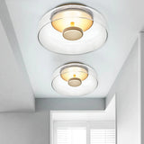 Modern Glass LED Flushmount Ceiling Light – Entryway & Hallway