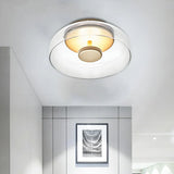 Modern Glass LED Flushmount Ceiling Light – Entryway & Hallway