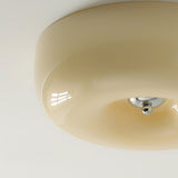 Minimalist Bauhaus Style Cream Glass Ceiling Lamp