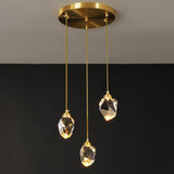 Tyalez Creative Modern Crystal Gold Raindrop Chandelier
