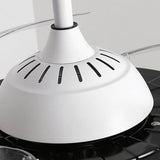 Tyalez White Metal Remote Control Ceiling Fan With Light