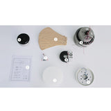 Tyalez Scandinavian Wood Flush Ceiling Fan With LED Lighting