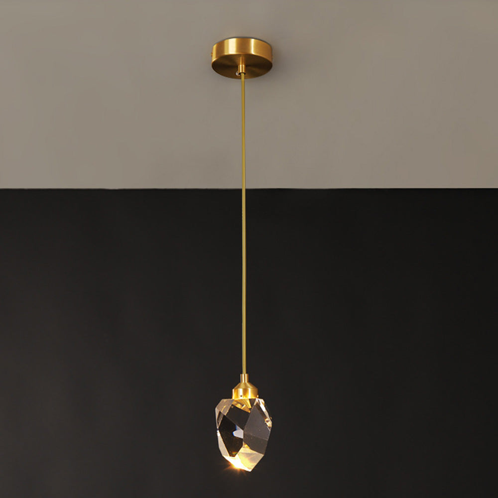 Tyalez Creative Modern Crystal Gold Raindrop Chandelier