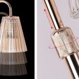 Tyalez Contemporary Nordic Brown Glass Bedroom Mini Warming Candle Lamp