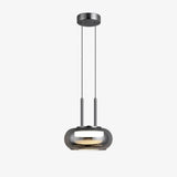 Modern Glass Disc LED Pendant Light – Minimalist Ceiling Fixture