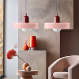 Tyalez 2 Heads Modern Bauhaus Glass Pendant Light