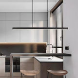 Tyalez Minimalist One-line Long LED Dining Room Pendant Lights