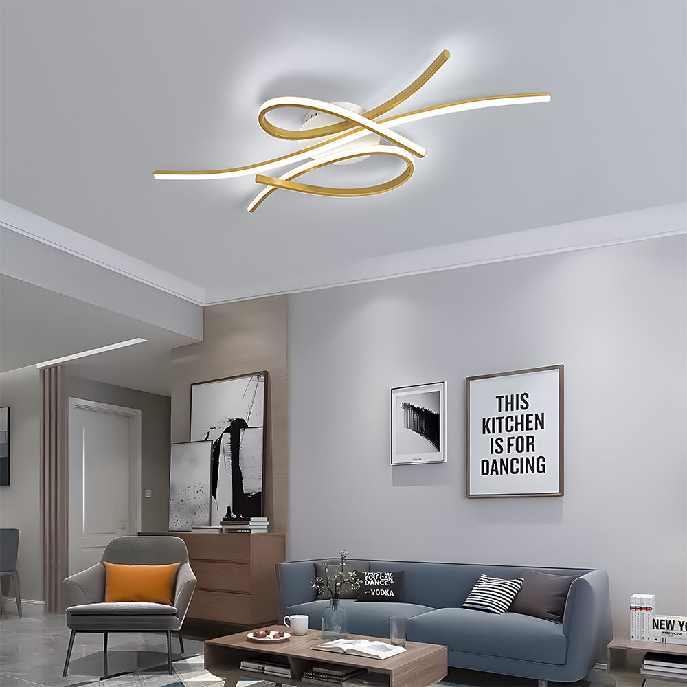 Tyalez Unique Creative Musical Notes Living Room LED Ceiling Lamp