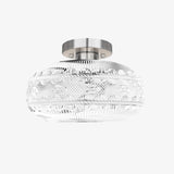 Tyalez Retro Crystal Semi Flush Mount Bedroom Ceiling Light