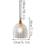 Tyalez Contemporary Glass Pendant Lights For Bedroom