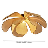 Tyalez Rattan Petal Rustic Lamp Shade Pendant Light