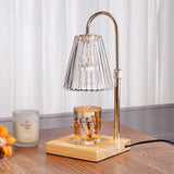 Tyalez Contemporary Nordic Brown Glass Bedroom Mini Warming Candle Lamp