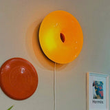 Modern Donut-Shaped Dimmable Glass Wall Sconces