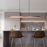 Tyalez Minimalist One-line Long LED Dining Room Pendant Lights