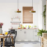 Tyalez Modern Bauhaus Glass LED Pendant Light