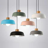 Scandinavian Color Pop Round Aluminum Pendant Lamp