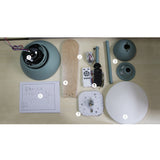 Tyalez Modern Simple Flush Ceiling Fan With LED Lighting
