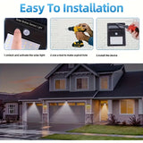 Tyalez 4pcs Solar Outdoor Wall Lights