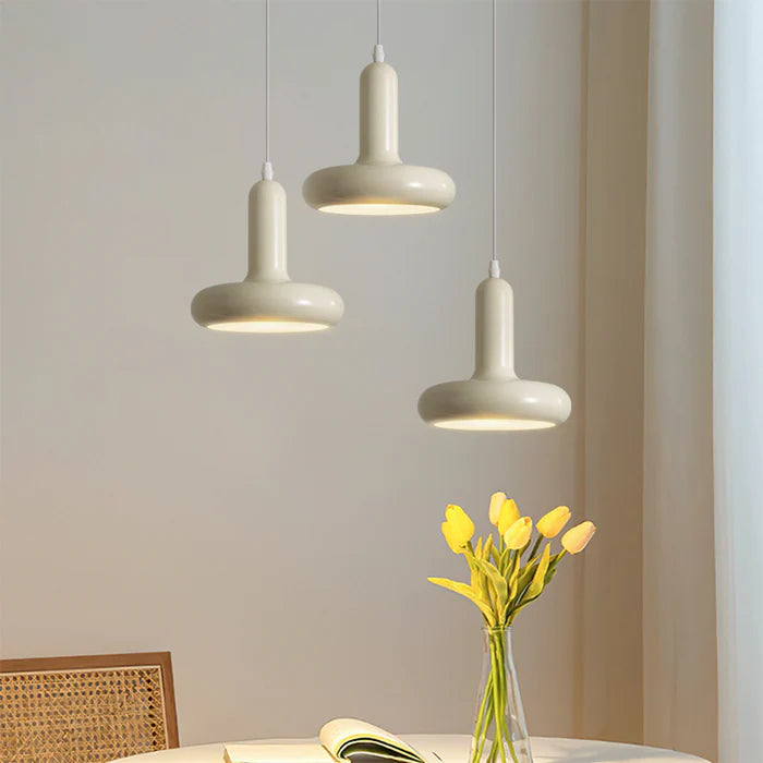 Bauhaus Style Creamy Pendant Light