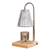 Tyalez Contemporary Nordic Brown Glass Bedroom Mini Warming Candle Lamp