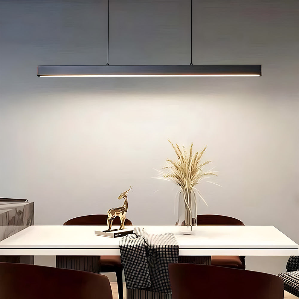 Tyalez Minimalist One-line Long LED Dining Room Pendant Lights