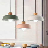 Scandinavian Color Pop Round Aluminum Pendant Lamp