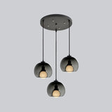 Modern Handblown Glass Globe Ceiling Light