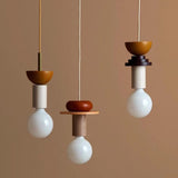 Tyalez Design Colored Wood Blocks Pendant Light