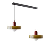 Tyalez 2 Heads Modern Bauhaus Glass Pendant Light