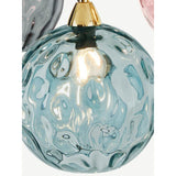 Tyalez Modern Simple Colored Water Pattern Glass Ball Pendant Light
