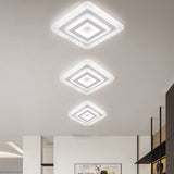 Tyalez Modern Minimalism Square LED Flat Mounted Ceiling Light