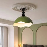 Macaron Color Acrylic LED Semi Flush Mount Ceiling Light