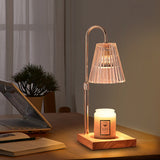 Tyalez Contemporary Nordic Brown Glass Bedroom Mini Warming Candle Lamp