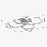 Tyalez Nordic Creativity Multi-square Living Room LED Ceiling Light