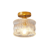 Tyalez Vintage Crystal Clear Glass Ceiling Light Hallway