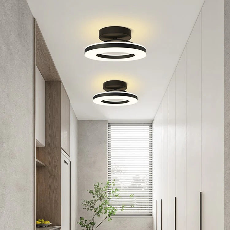 Energy-Efficient Modern Iron LED Ceiling Light