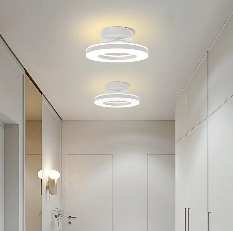 Energy-Efficient Modern Iron LED Ceiling Light